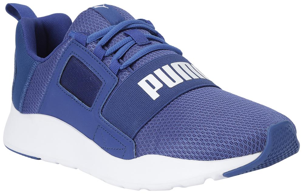 

PUMA Unisex Textile Fabric Textured Running Shoes White
