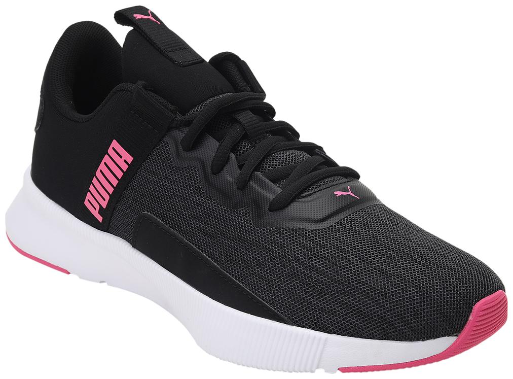 

PUMA Unisex Textile Fabric Textured Running Shoes Black