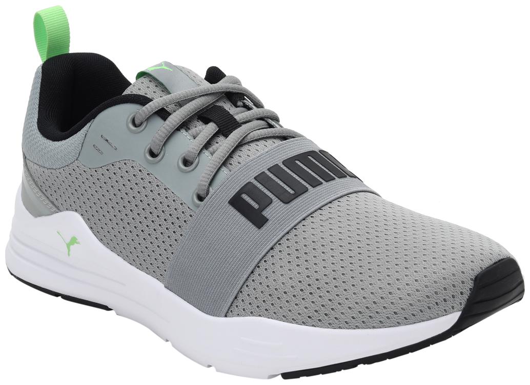 

PUMA Unisex Textile Fabric Textured Running Shoes Black
