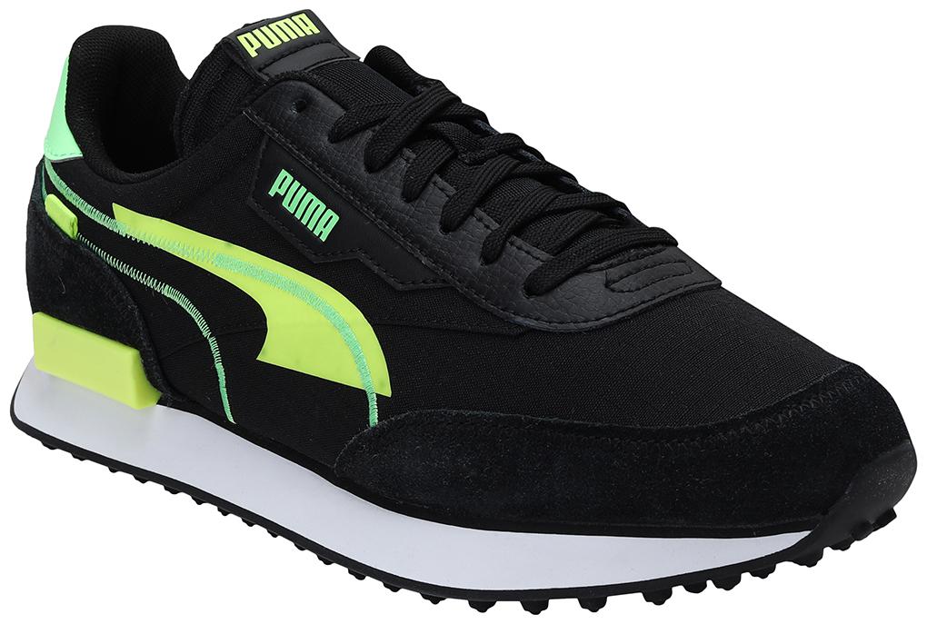 

PUMA Unisex Textile Fabric Textured Running Shoes Black