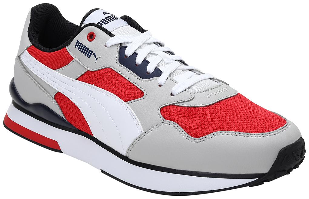 

PUMA Unisex Textile Fabric Textured Running Shoes Grey