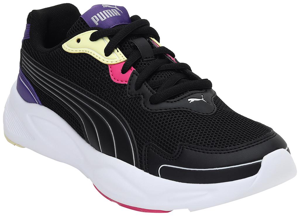 

PUMA Unisex Textile Fabric Textured Running Shoes Black