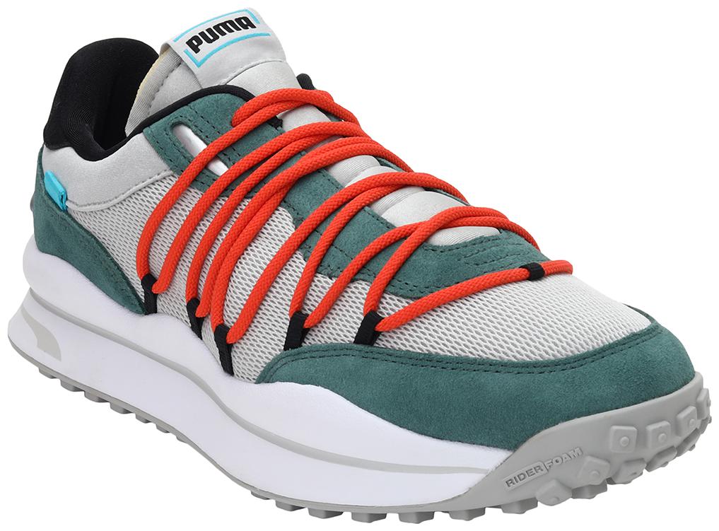 

PUMA Unisex Textile Fabric Textured Running Shoes Grey