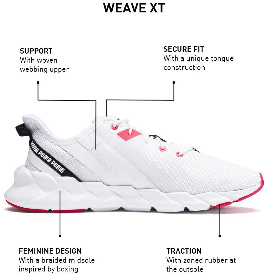 

Puma Women Weave XT Wn s Training Gym Shoes ( White )