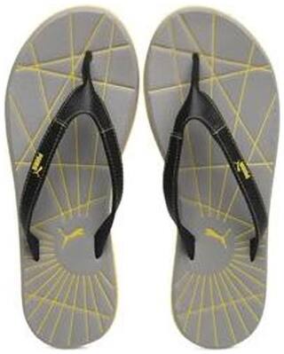 Puma Webster Grey Yellow Flip Flops men