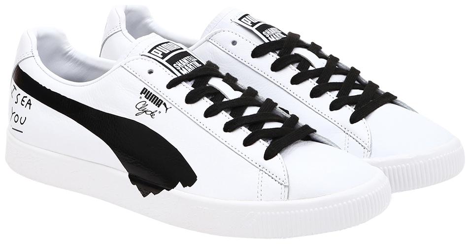 

Puma Clyde SM Men White Classic Sneakers - 365894