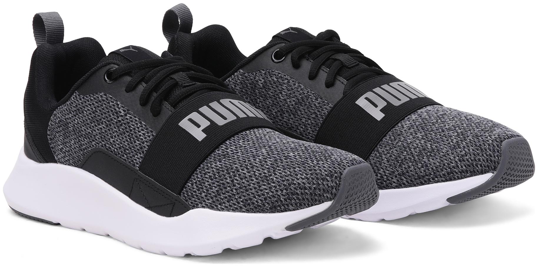 

Puma Men Wired Mesh 2 0 Black-CASTLEROC Running Shoes ( Black )