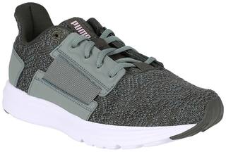 Puma Enzo Street Knit Interest Wn Running Shoes For Women (Green )