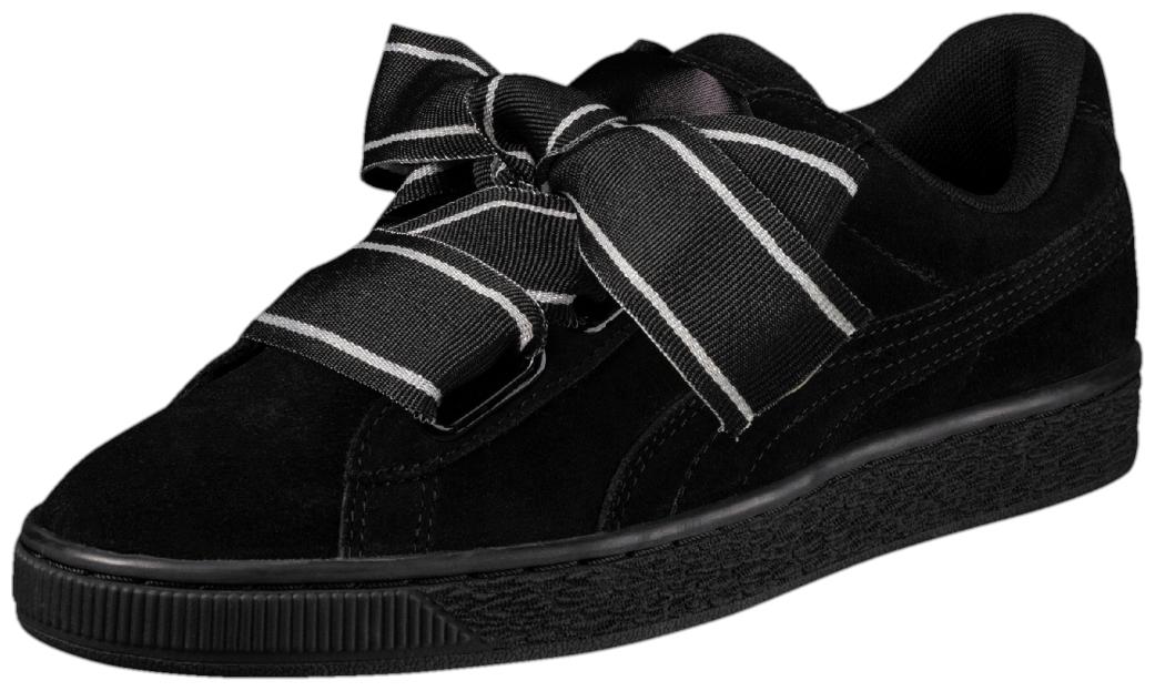 

Puma Women Suede Heart Satin II Wn s Training Gym Shoes ( Black )