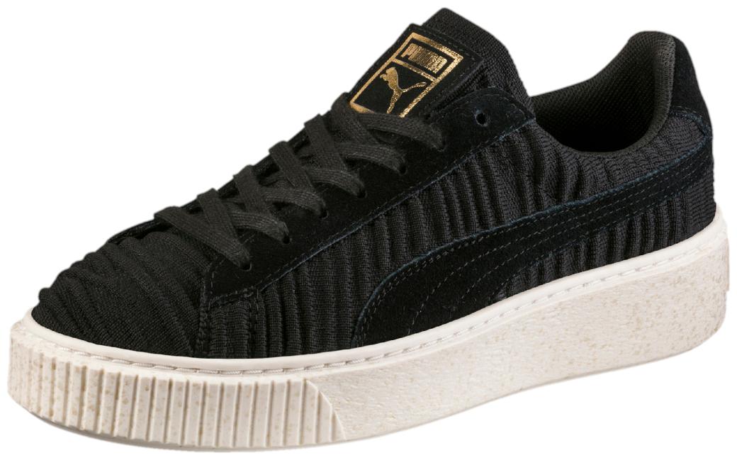 

Puma Women Basket Platform OW Wn s Training Gym Shoes ( Black )