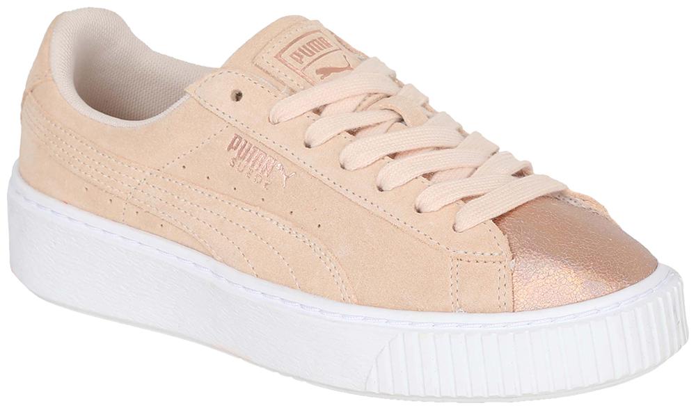 

Puma Women Suede Platform LunaLux Wn s Walking Shoes ( Beige )