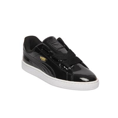 

Puma Women Basket Heart Patent Wn s Walking Shoes ( Black )
