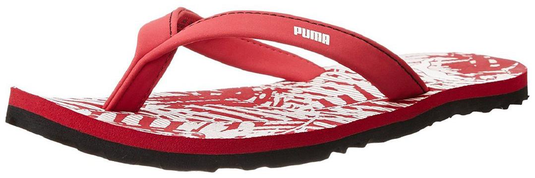 

Puma Women s Red and White Flip-Flops and House Slippers - 6 UK India (39 EU)