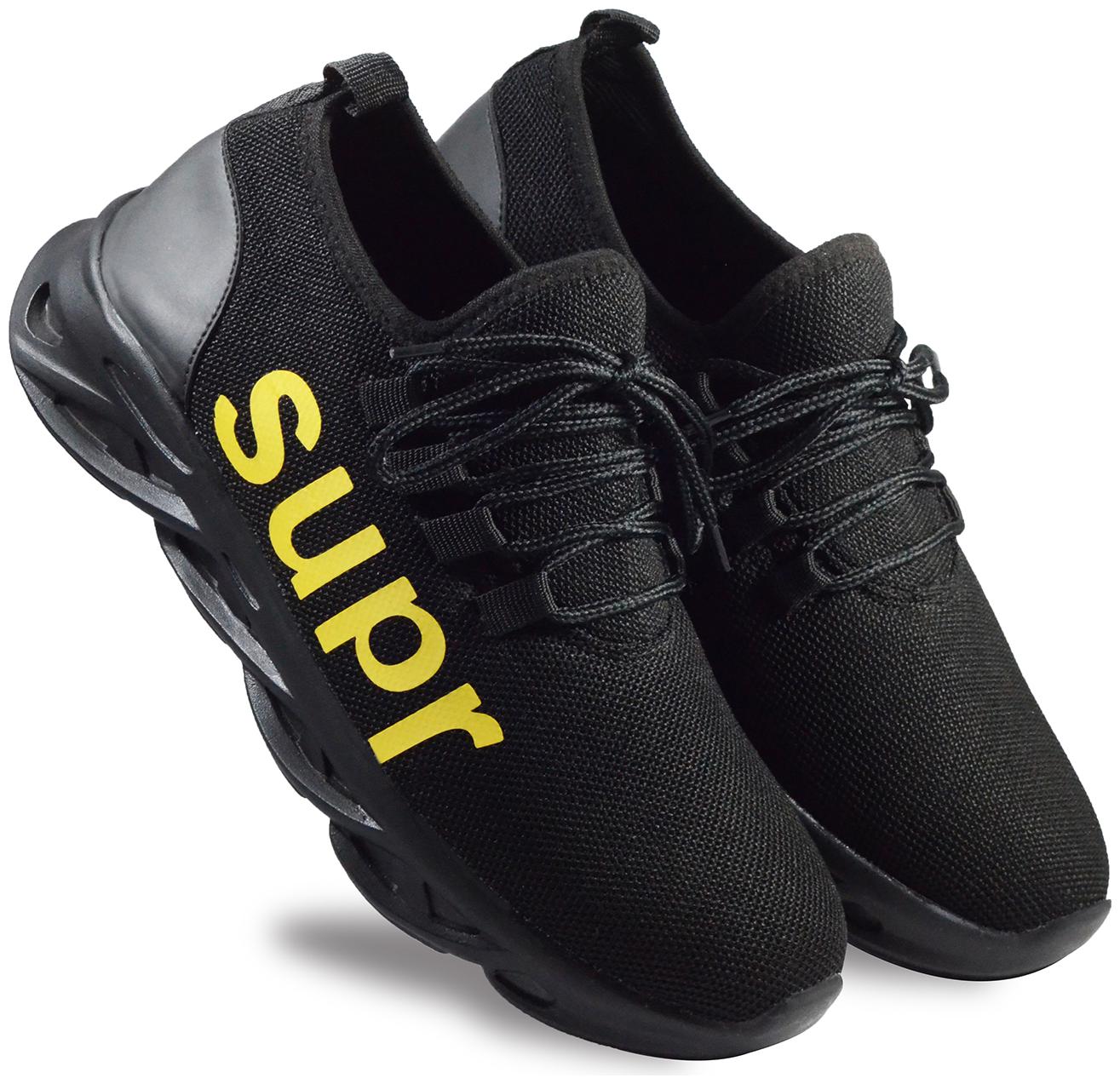 

R-ME Men Running Shoes ( Black )
