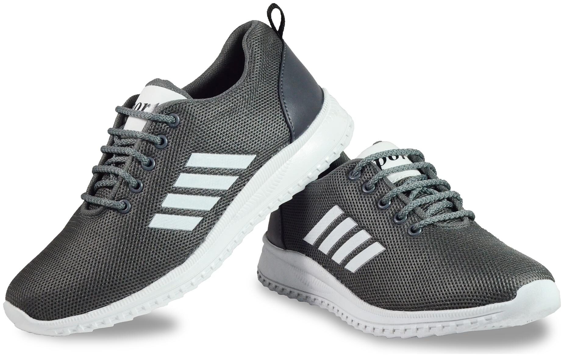 

R-ME Men Running Shoes ( Grey )