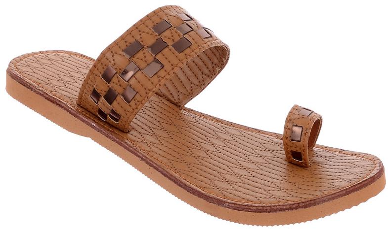 

RA-Rock Women Tan One Toe Flats