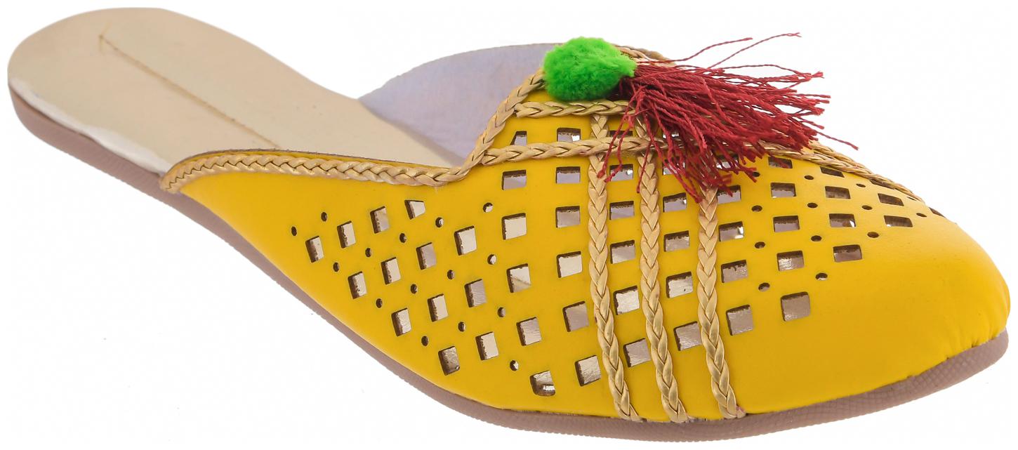 

RA-Rock Women Yellow Mules