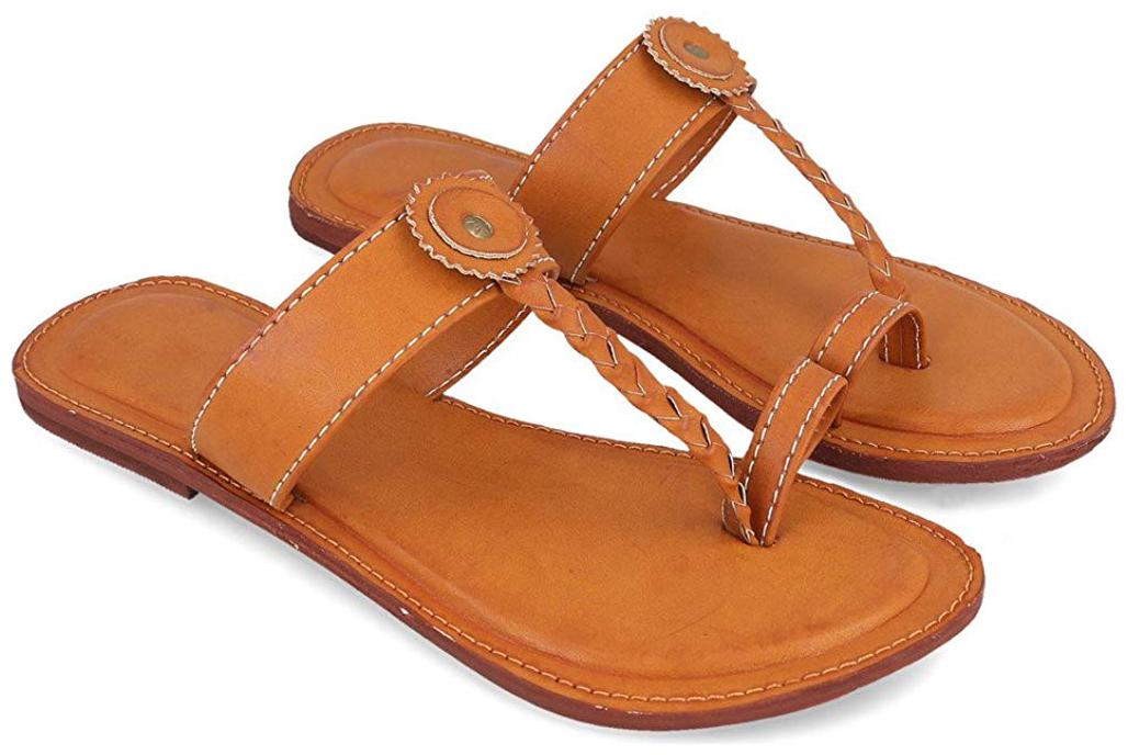 

RA-Rock Women Tan One Toe Flats