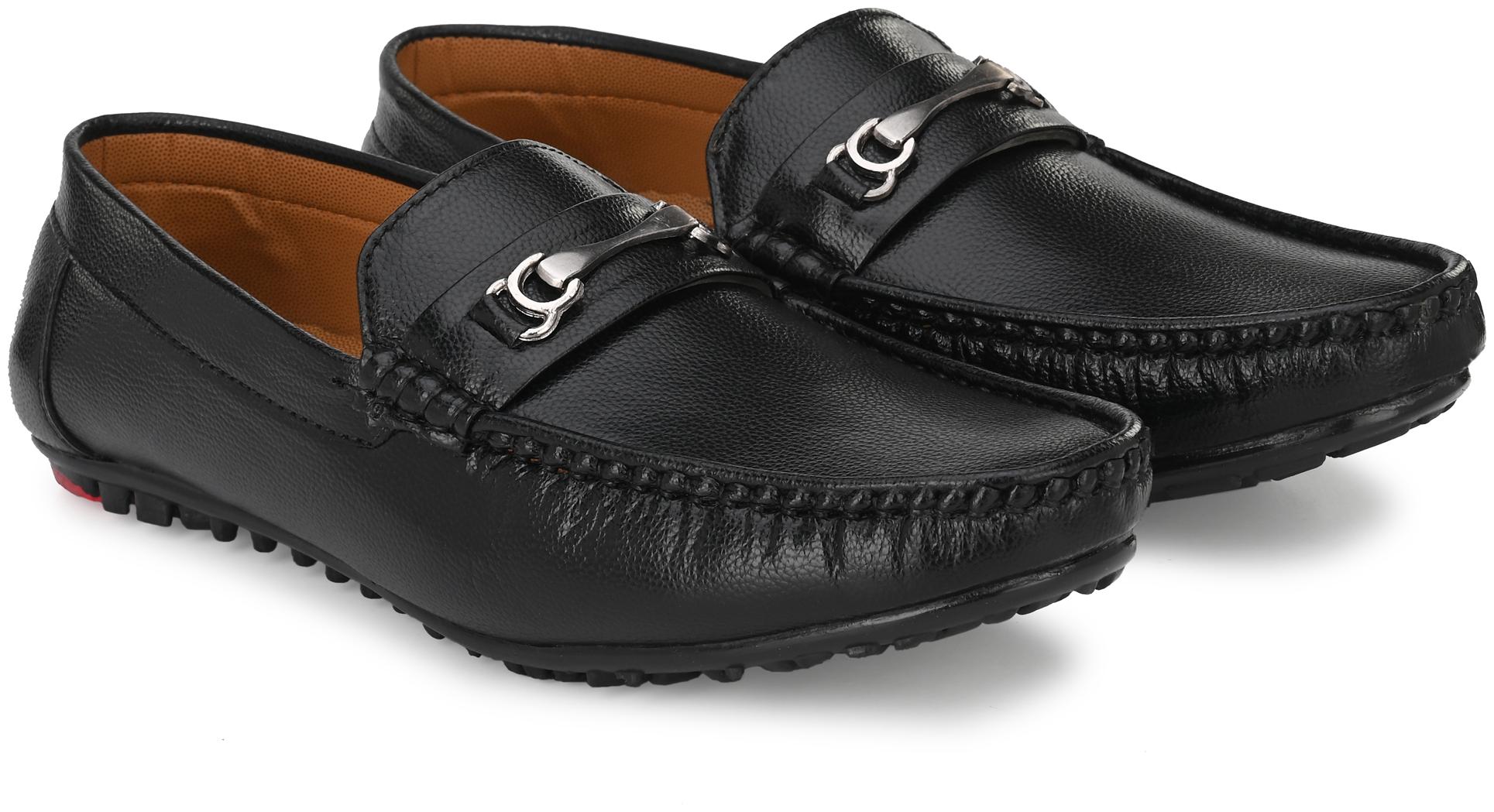 

RAY J Men Black Loafers - RJ21020-BLACK - RJ21020