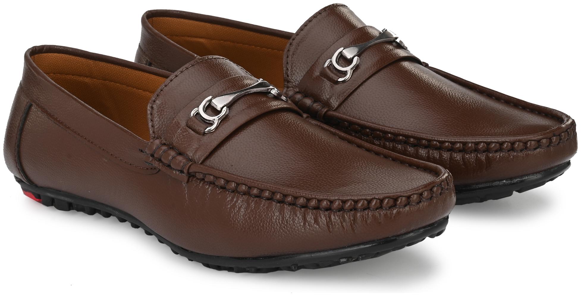 

RAY J Men Brown Loafers - RJ21020-BROWN - RJ21020
