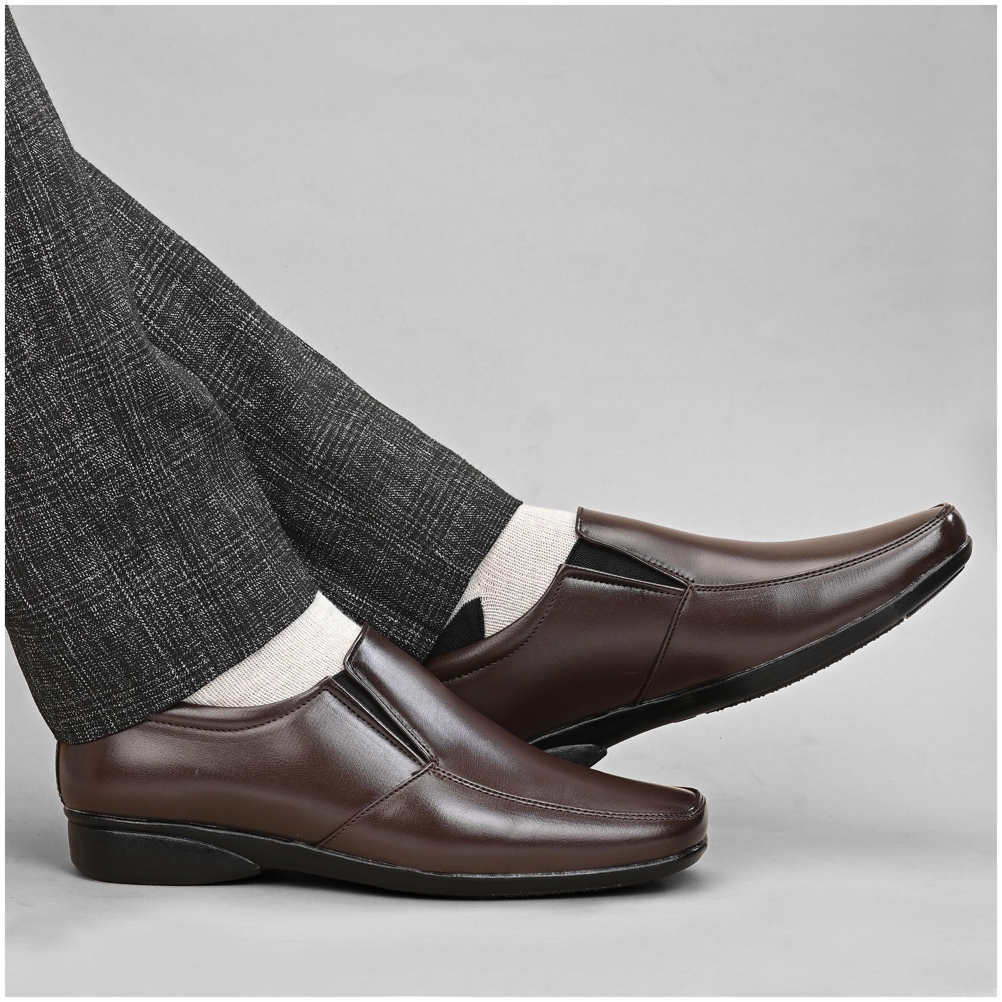 

RAY J Men Brown Slip-On Formal Shoes - RJ2016