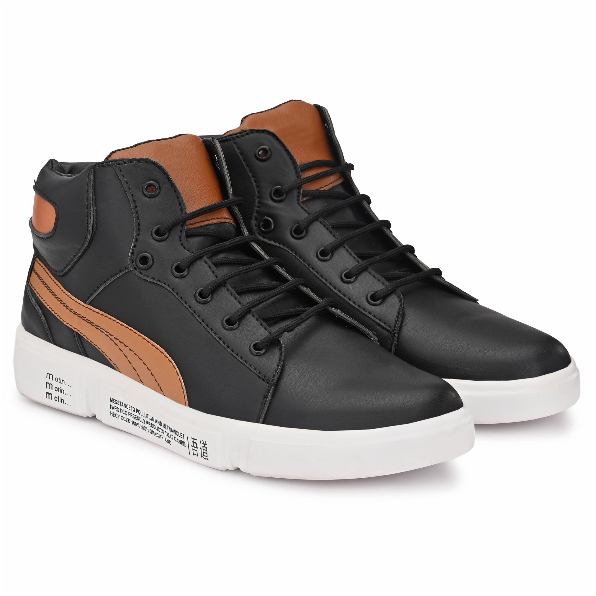 

RAY J Men Black Ankle Boots - RJ9999