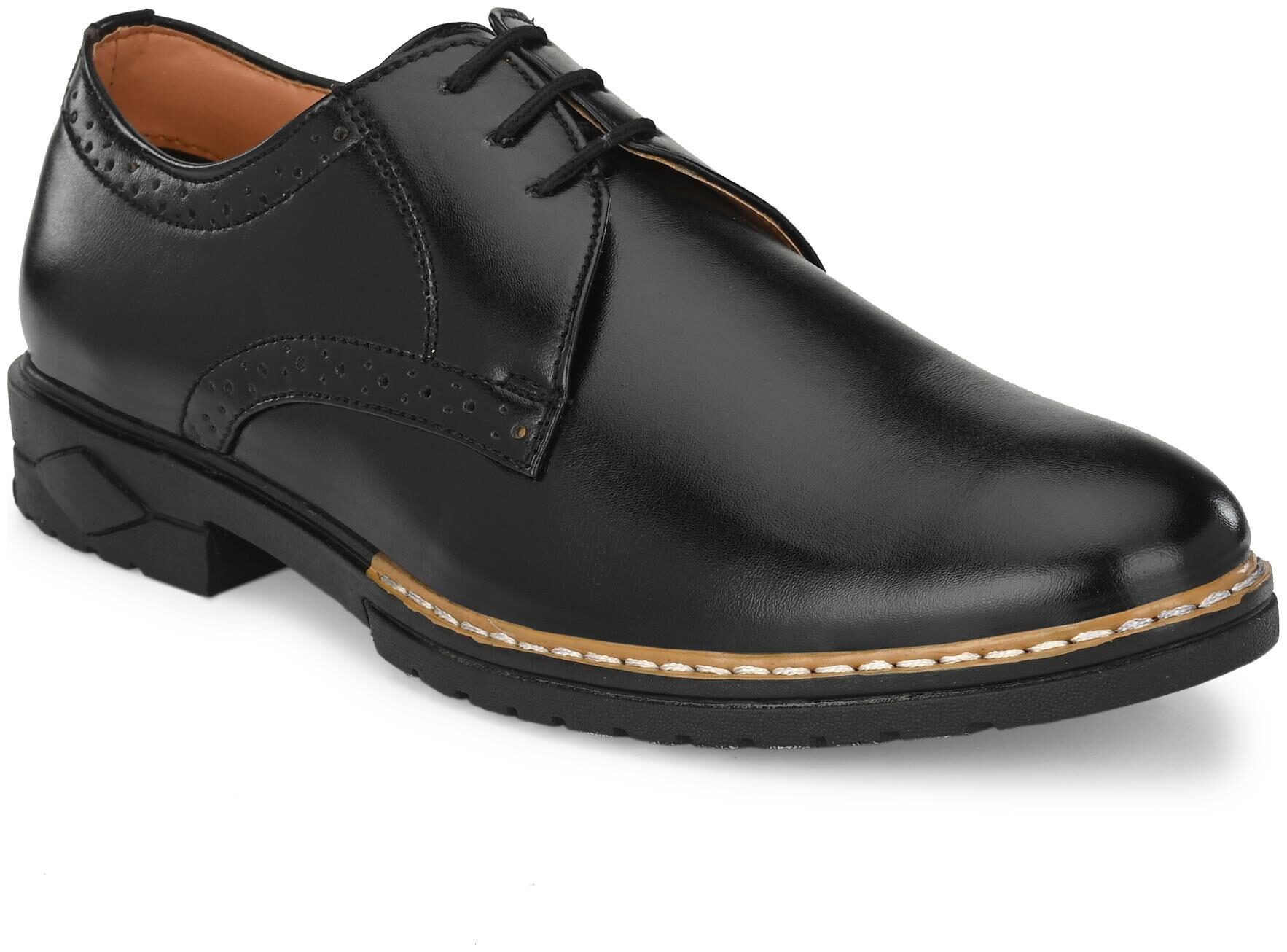 

RAY J Men Black Brogues Formal Shoes - RJ2008