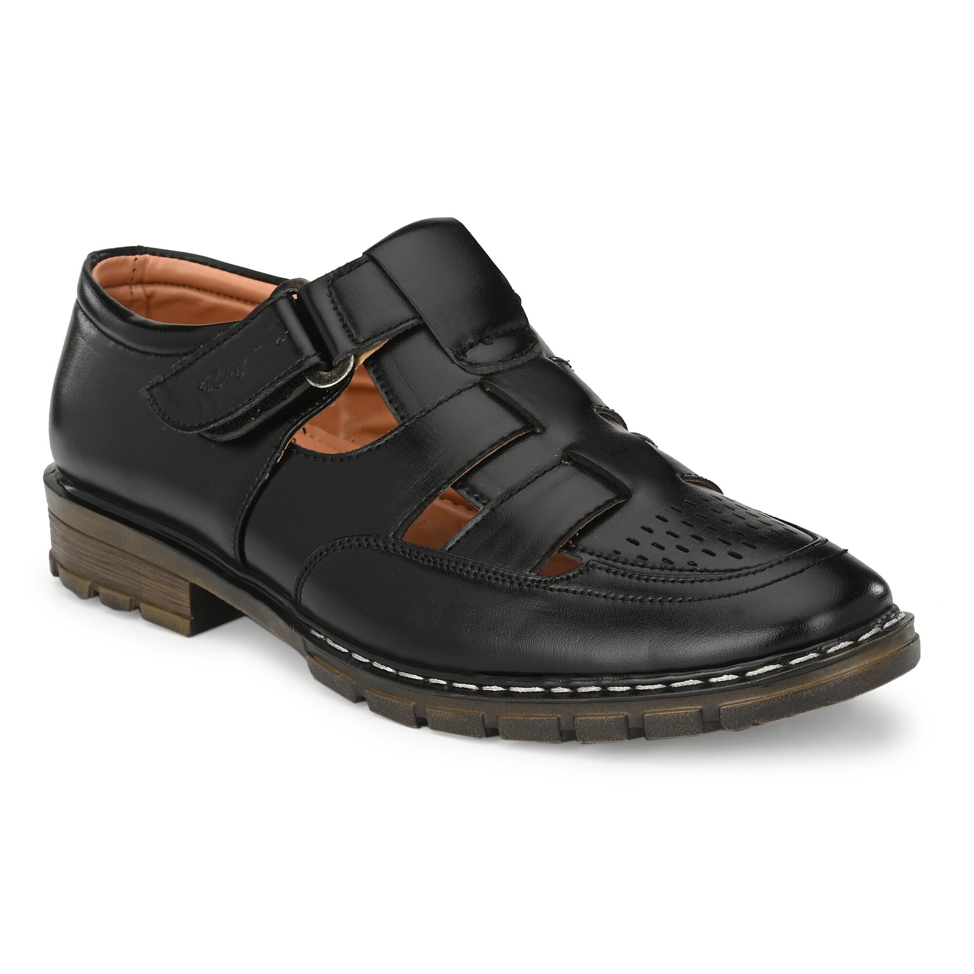 

RAY J Men Black Sandals