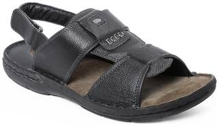 Red Chief Sandals For Men ( Black )