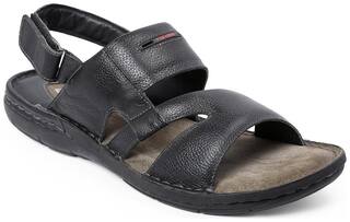 Red Chief Sandals For Men ( Black )