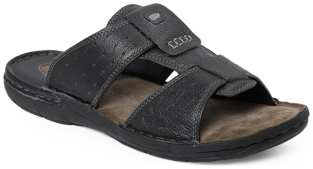 

Red Chief Men s Black Casual Leather Slipper Rc1361A 001