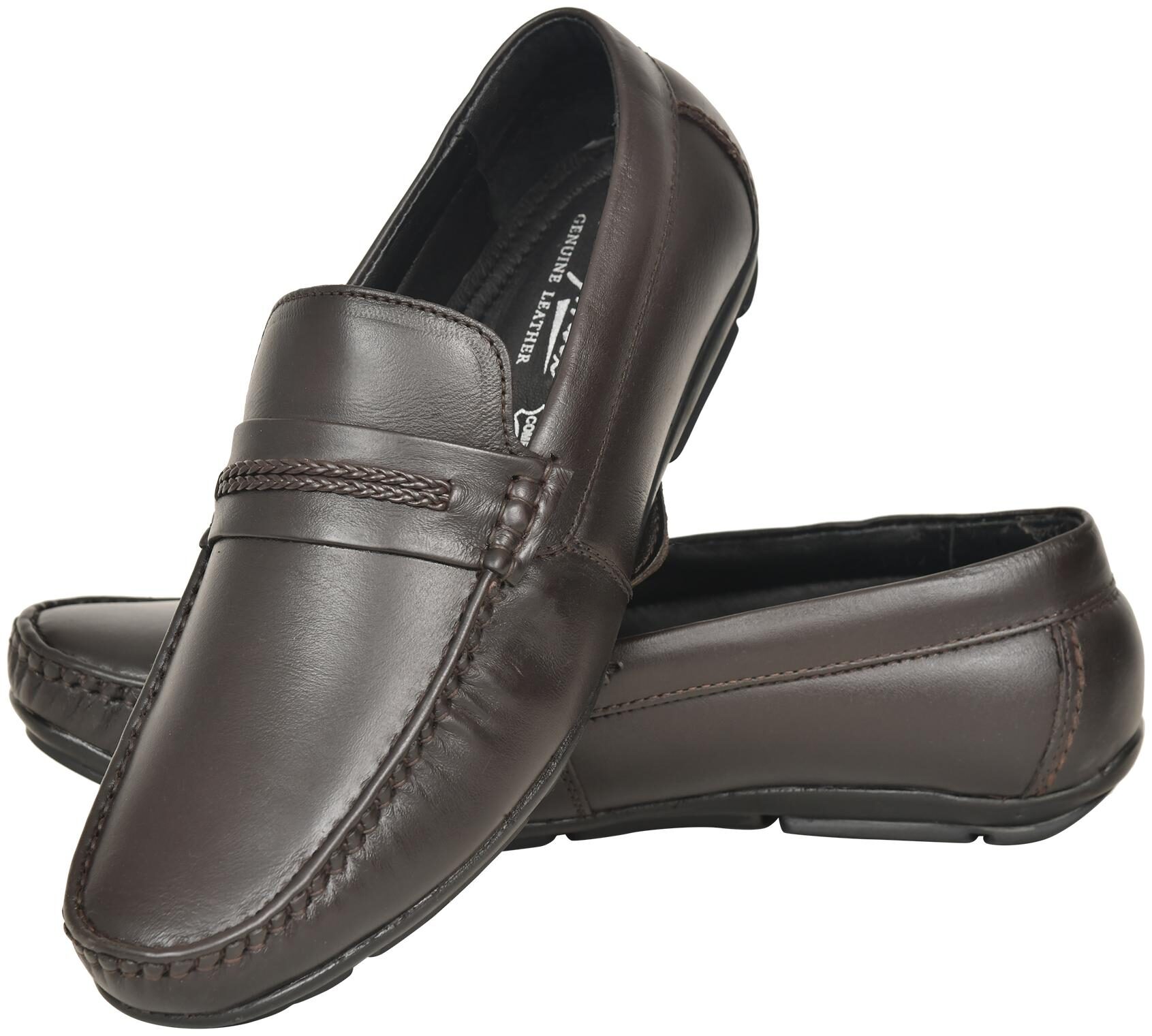 

Red Arrow Men Brown Loafers - LEATHER LOAFERS - RABLACKLOAFER1