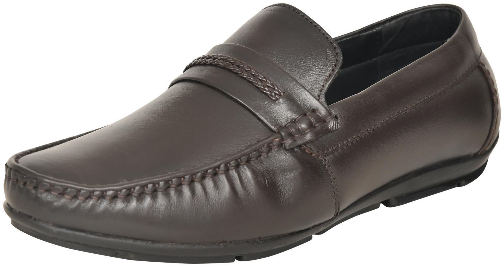 

Red Arrow Men Brown Loafers - LEATHER LOAFERS - RABLACKLOAFER1