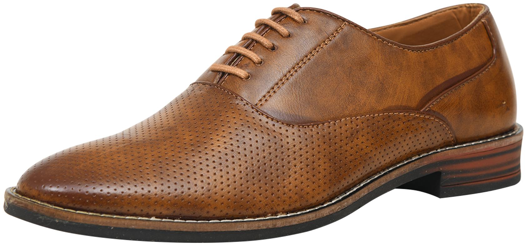 

Red Arrow Formal Tan Laceup Shoes for Men