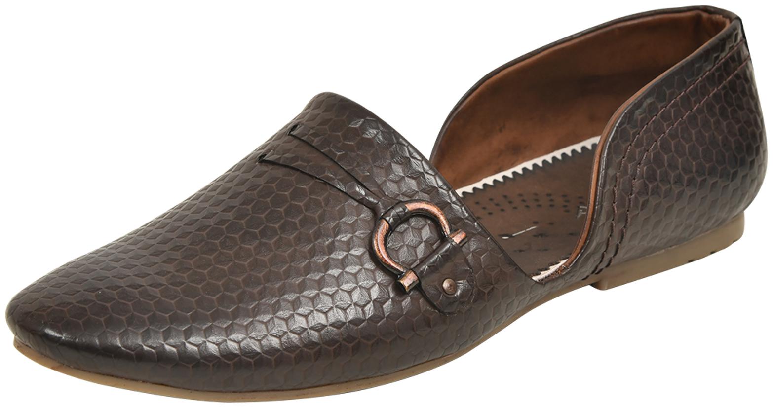 

Red Arrow Goose Out Trendy Elegant DARK BROWN ETHNIC WEAR NAGRA For Men