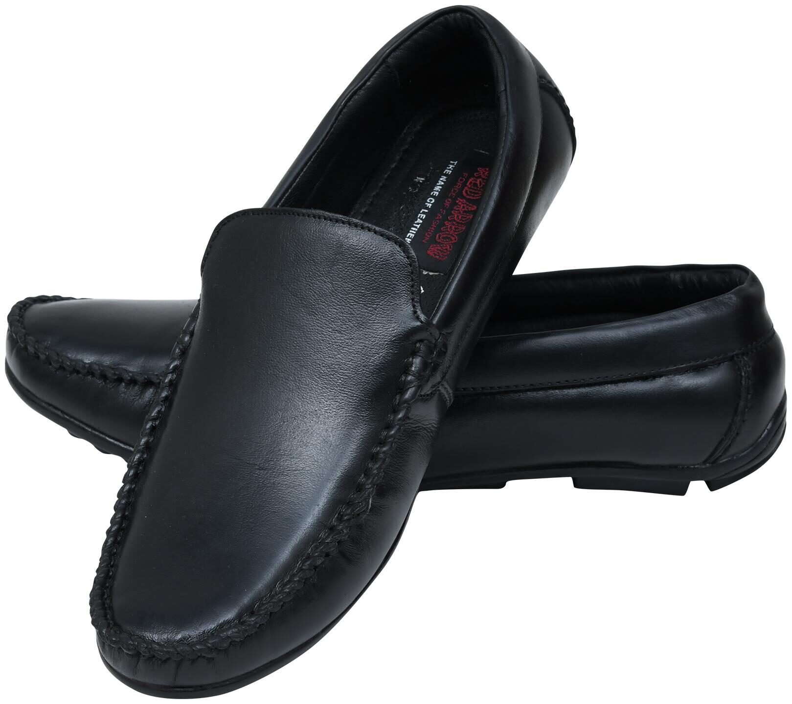 

Red Arrow Men Black Slip-On Formal Shoes - RAHOLYOPEN