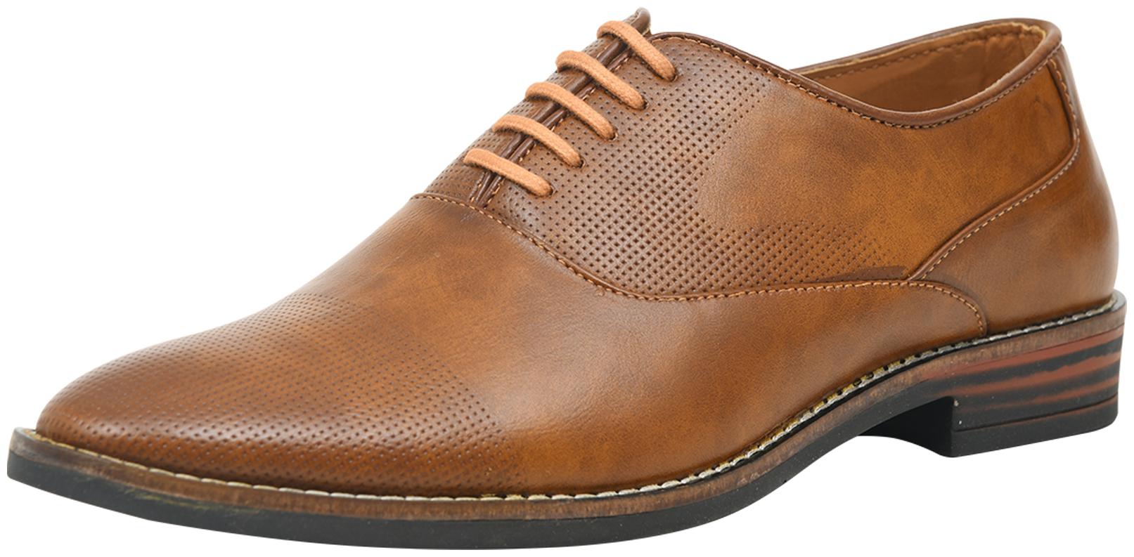 

Red Arrow Mens Patent Leather Formal Tan Lace up Shoes Party Wear Formal Shoes