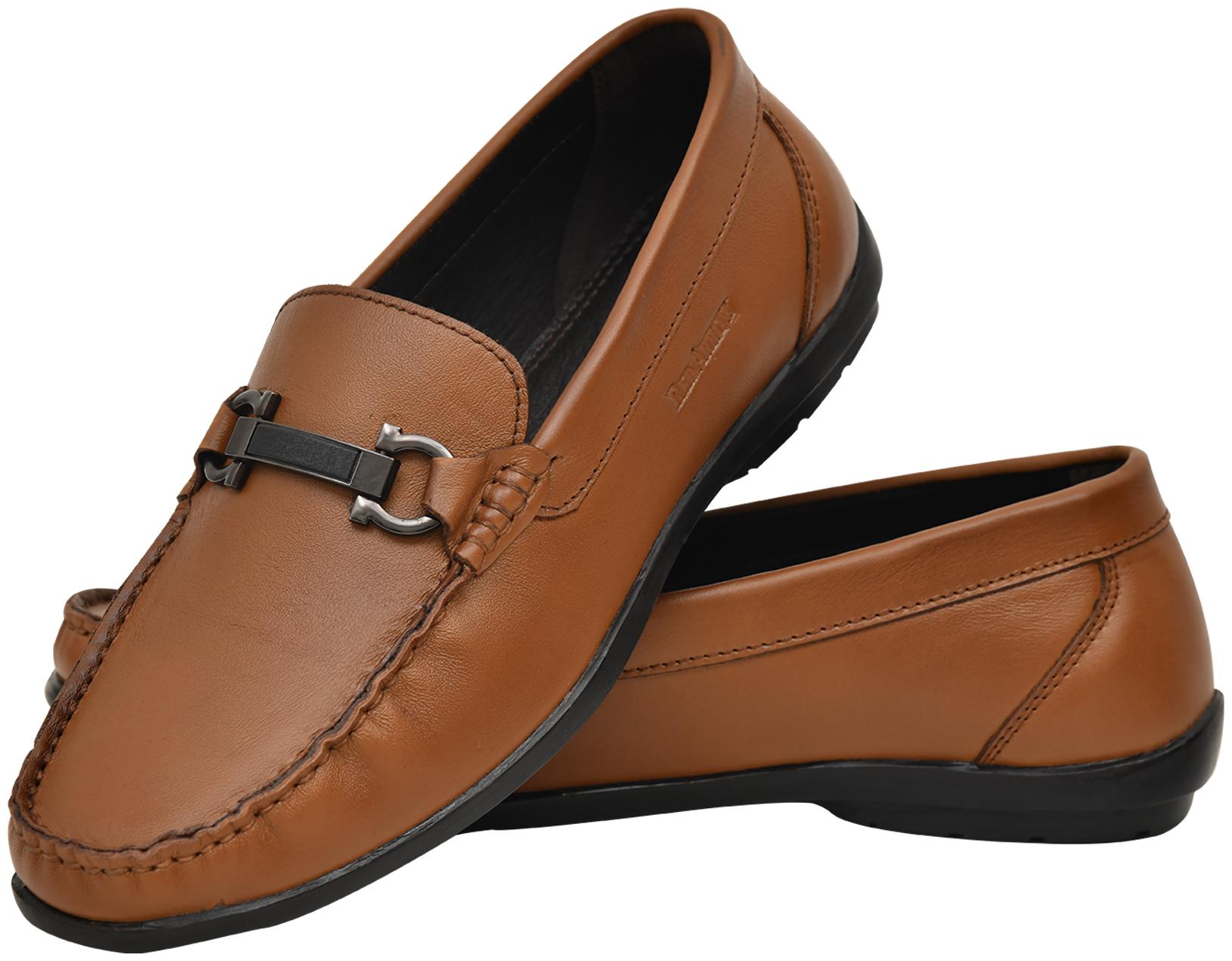 

Red Arrow Men Tan Loafers - SLIPON LEATHER LOAFERS FOR MEN - RA7002
