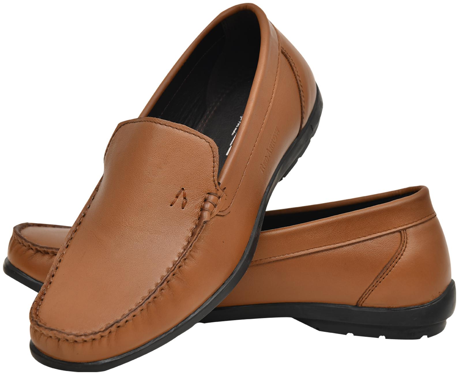 

Red Arrow Men Tan Loafers - SLIPON LEATHER LOAFERS FOR MEN - RA7001