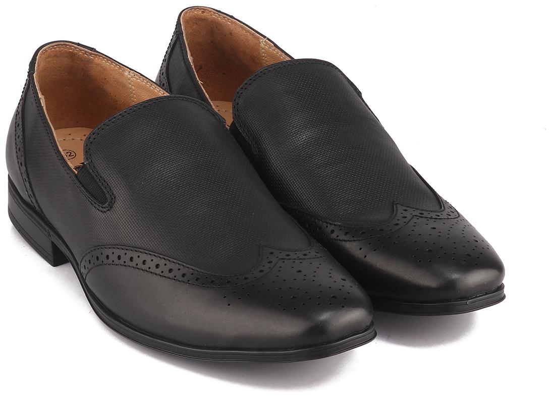 

Red Chief Men Black Slip-On Formal Shoes - RC3647