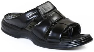 Red Chief Men's Black Formal Leather Slipper Rc0211-L 001