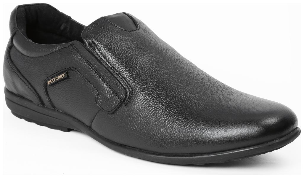 

Red Chief Men Black Slip-On Formal Shoes - RC3512