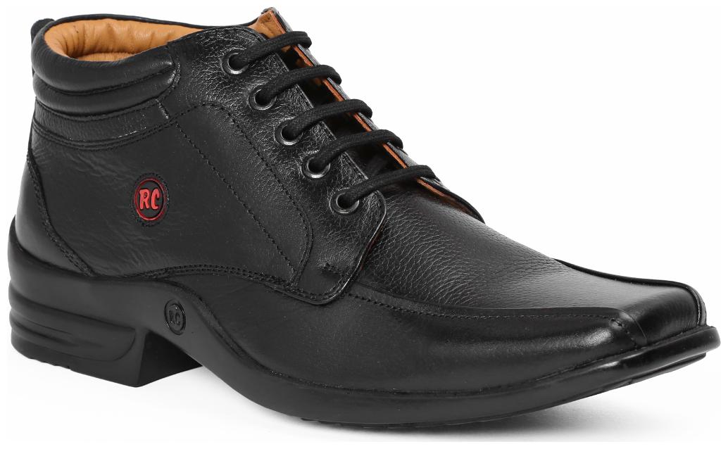 

Red Chief Men Black Ankle Boots - RC3509