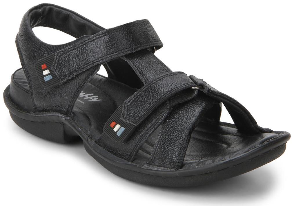 

Red Chief Men s Black Casual Leather Sandal Rc0275 306