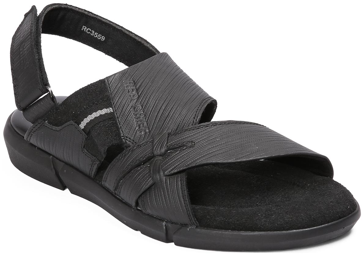 

Red Chief Men Black Sandals