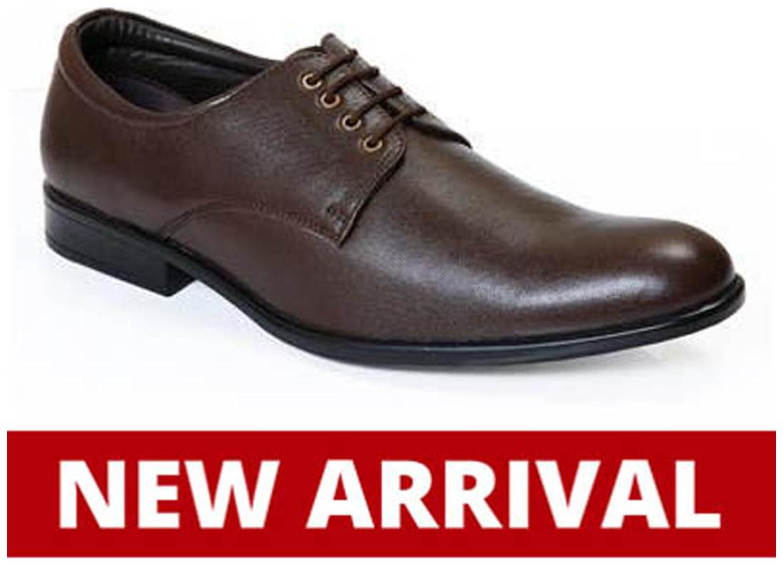 

Red Chief Men Brown Derby Formal Shoes