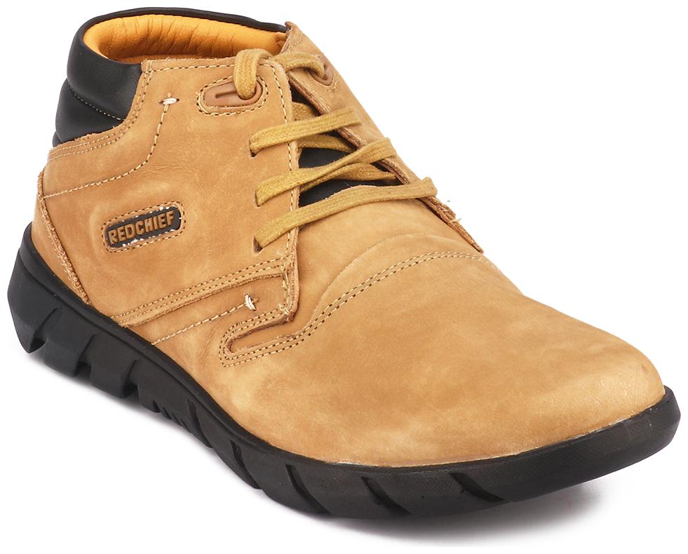 

Red Chief Camel Leather Casual Shoes for Men RC30013 004
