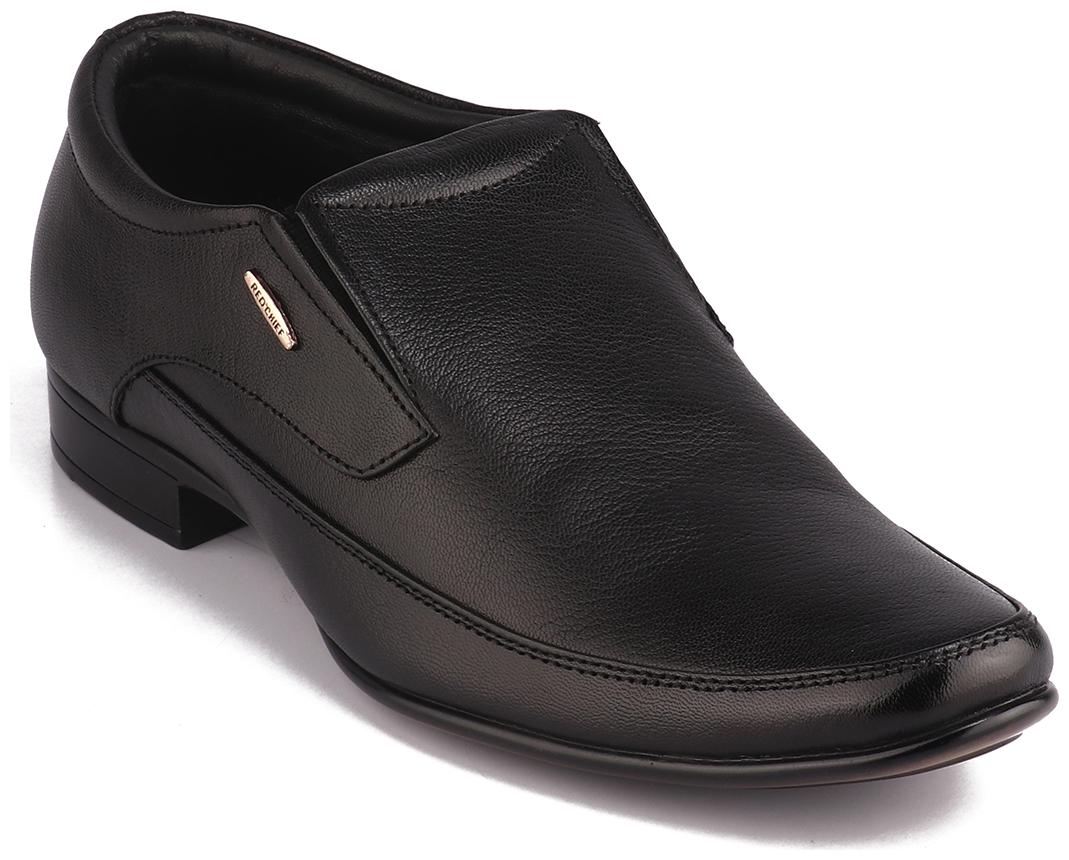 

Red Chief Men Black Slip-On Formal Shoes - RC1995 001
