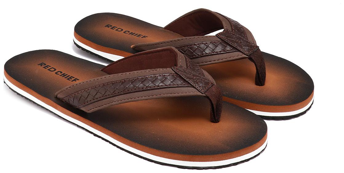 

Red Chief Men Brown Indoor Slippers - 1 Pair