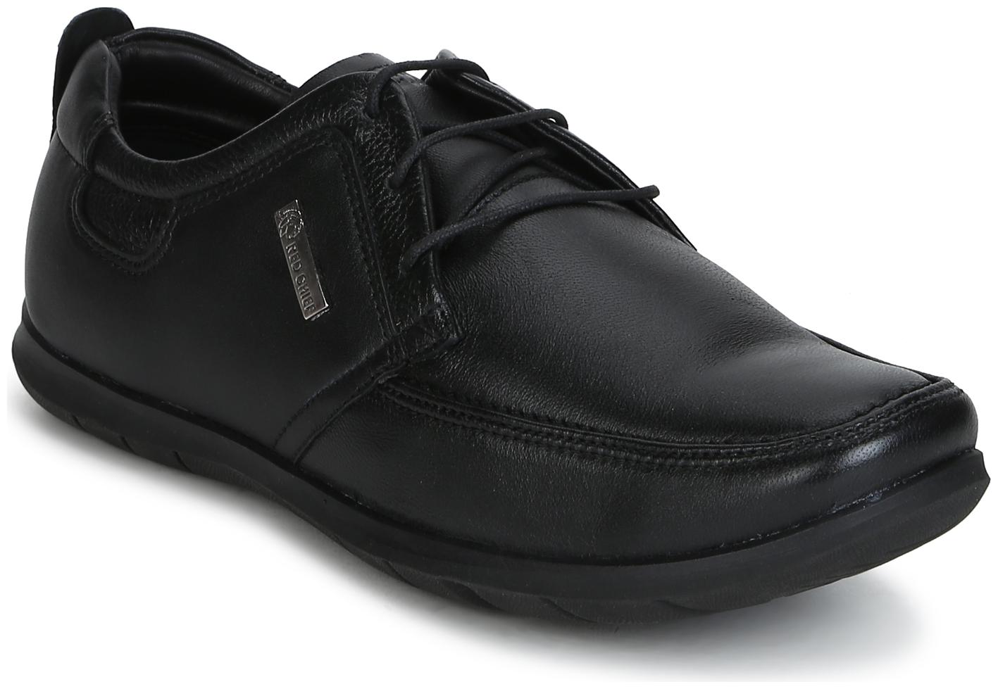 

Red Chief Men Black Derby Formal Shoes - RC12004 001